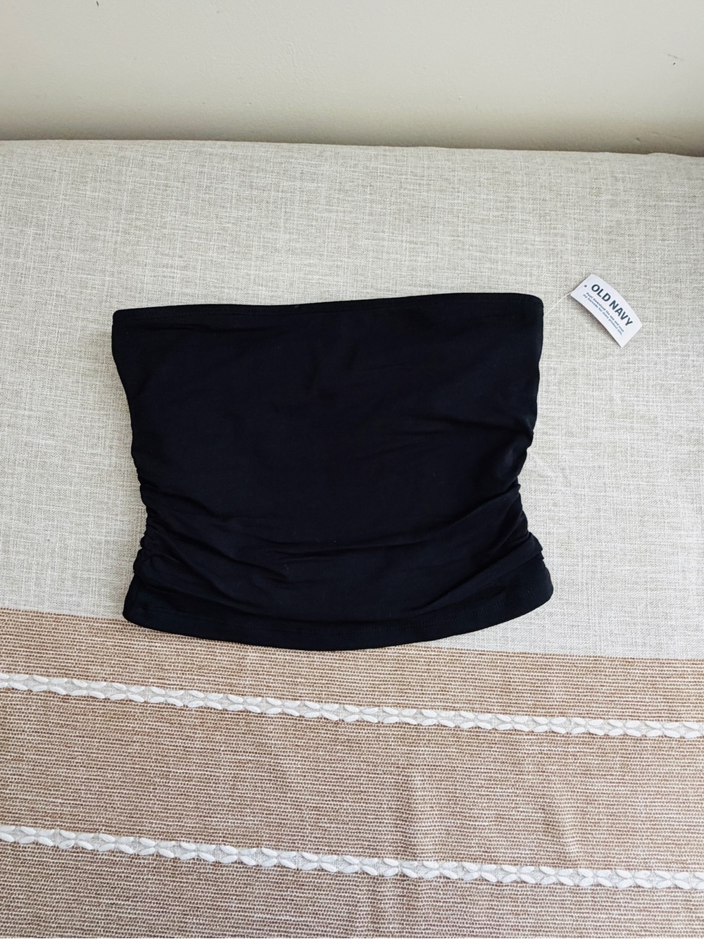 Old Navy Black Strapless Bandeau Top